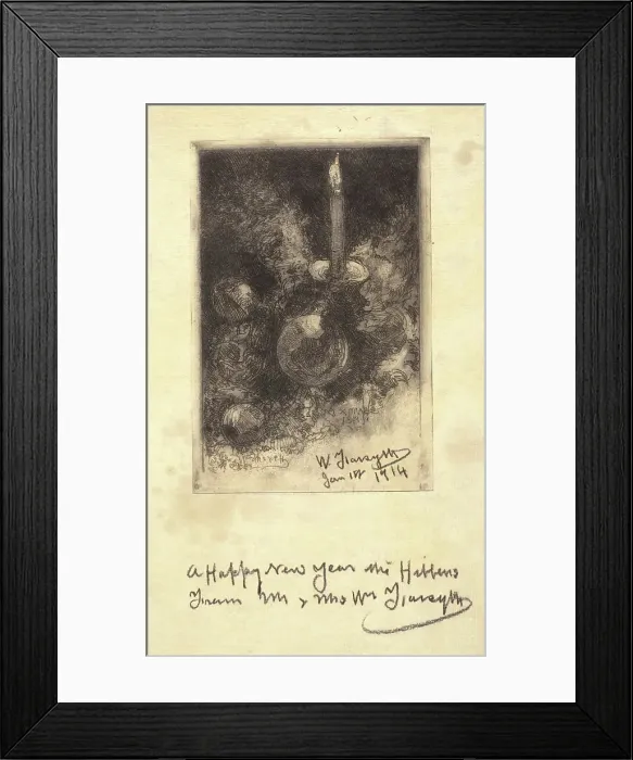 Framed Print : X-Mas 1913, 1914. Creator: William Forsyth Framed Print : X-Mas 1913, 1914. Creator: William Forsyth