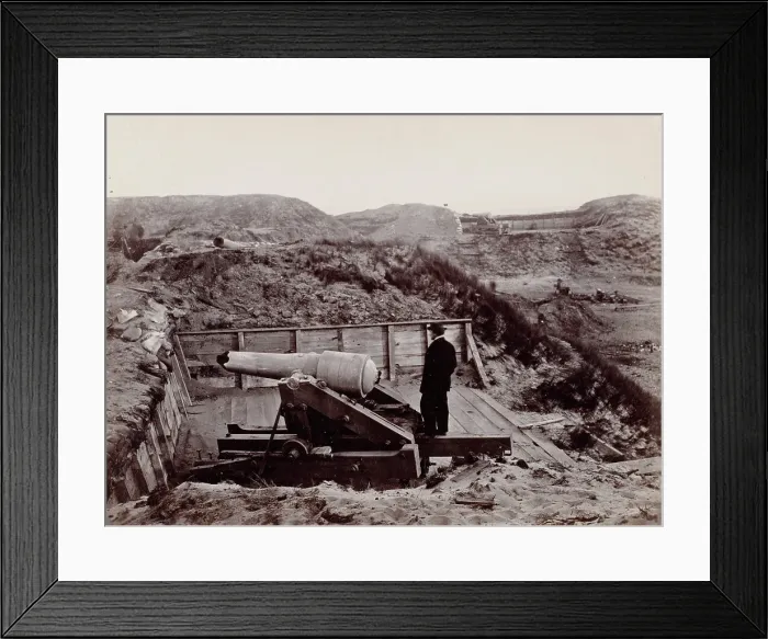 Framed Print : Fort Fisher, North Carolina, 1865. Creator: Tim O'Sullivan. Fort Fisher, North Carolina, 1865. Creator: Tim O'Sullivan Framed Print : Fort Fisher, North Carolina, 1865. Creator: Tim O'Sullivan. Fort Fisher, North Carolina, 1865. Creator: Tim O'Sullivan