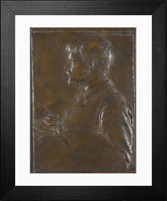 Framed Print : Jules Bastien-Lepage, 1880. Creator: Augustus Saint-Gaudens Framed Print : Jules Bastien-Lepage, 1880. Creator: Augustus Saint-Gaudens