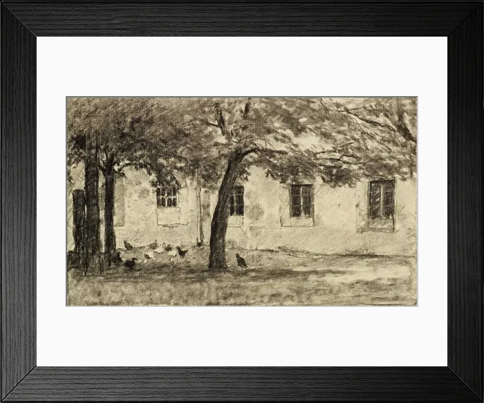 Framed Print : Mittenheim Near Munich, 1882. Creator: Theodore Clement Steele Framed Print : Mittenheim Near Munich, 1882. Creator: Theodore Clement Steele
