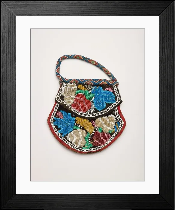 Framed Print : Pouch, 1890-1897. Creator: Unknown Framed Print : Pouch, 1890-1897. Creator: Unknown