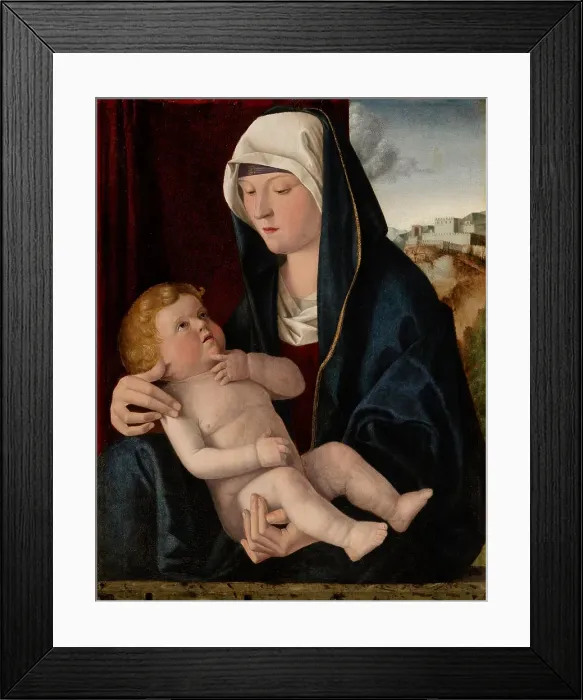 Framed Print : Madonna and Child, about 1510-1515. Creator: Workshop of Giovanni Bellini Framed Print : Madonna and Child, about 1510-1515. Creator: Workshop of Giovanni Bellini
