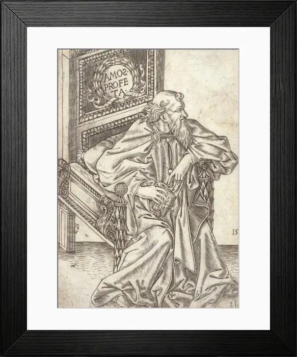 Framed Print : Amos, 1475-1480. Creator: Baccio Baldini Framed Print : Amos, 1475-1480. Creator: Baccio Baldini