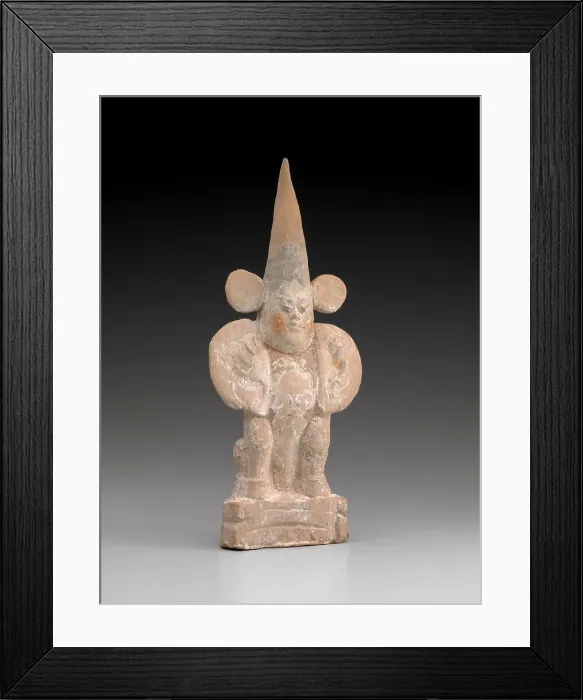 Framed Print : Tomb guardian, early 700s. Creator: Unknown Framed Print : Tomb guardian, early 700s. Creator: Unknown