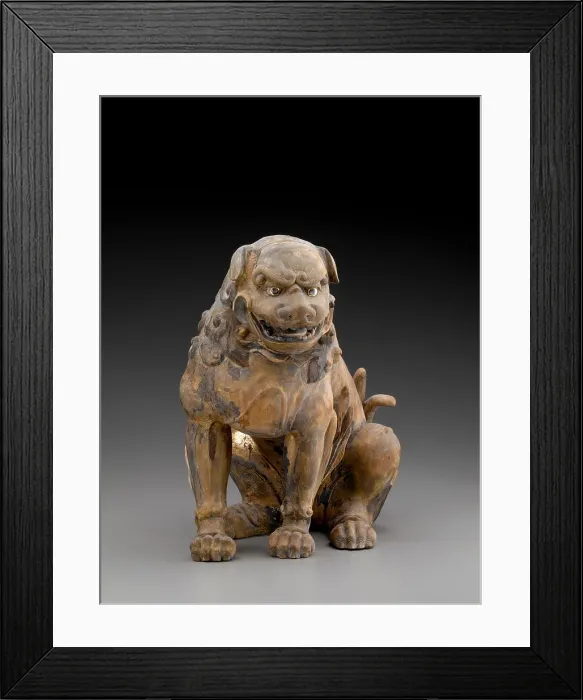 Framed Print : Komainu, about 1450. Creator: Unknown