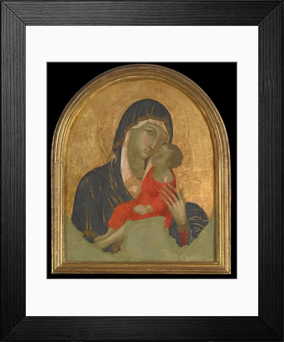 Framed Print : Madonna and Child, about 1300-1310. Creator: Master of the Badia a Isola Maesta Framed Print : Madonna and Child, about 1300-1310. Creator: Master of the Badia a Isola Maesta
