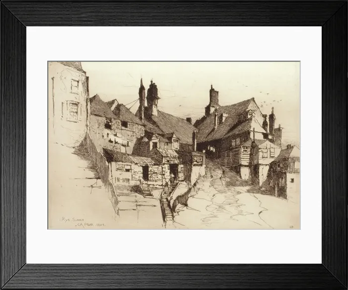 Framed Print : Rye, Sussex, 1884. Creator: Charles Adam Platt Framed Print : Rye, Sussex, 1884. Creator: Charles Adam Platt