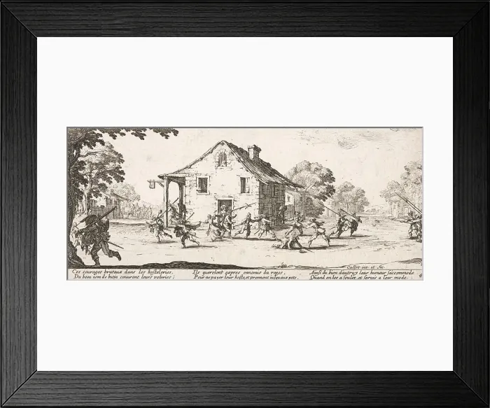 Framed Print : La Maraude (Marauding), 1633. Creator: Jacques Callot Framed Print : La Maraude (Marauding), 1633. Creator: Jacques Callot