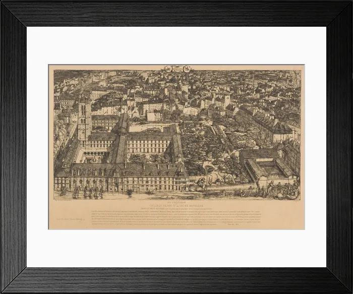 Framed Print : College Henri IV, 1864. Creator: Unknown
