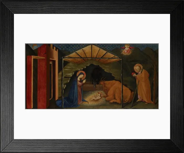 Framed Print : Nativity, date unknown. Creator: Imitator of Fra Angelico
