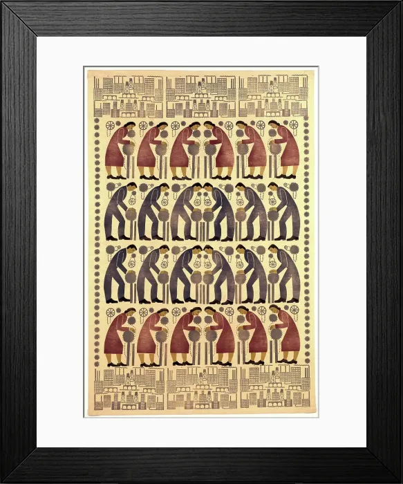 Framed Print : Fabric The Workers, about 1936. Creator: Florence K. Kawa. Fabric The Workers, about 1936. Creator: Florence K. Kawa Framed Print : Fabric The Workers, about 1936. Creator: Florence K. Kawa. Fabric The Workers, about 1936. Creator: Florence K. Kawa