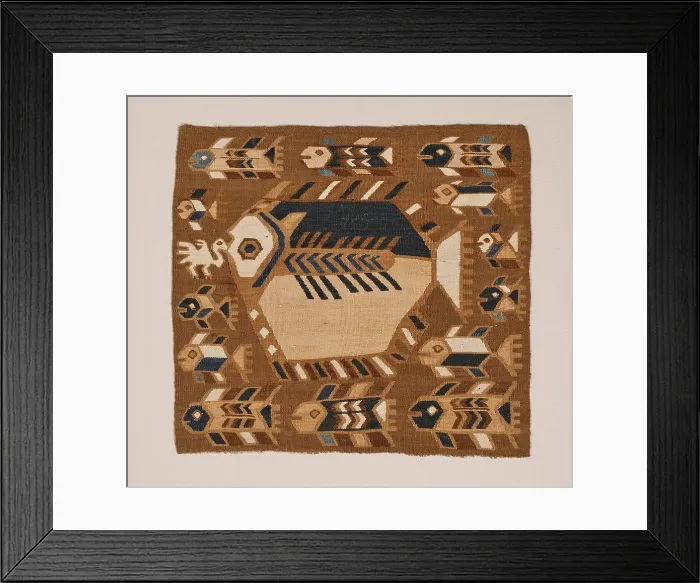 Framed Print : Panel with Fish Imagery, 1000-1200. Creator: Unknown Framed Print : Panel with Fish Imagery, 1000-1200. Creator: Unknown