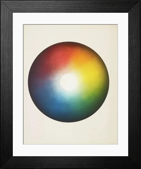 Framed Print : Cercle Chromatique, 1888-1889. Creator: Charles Henry Framed Print : Cercle Chromatique, 1888-1889. Creator: Charles Henry