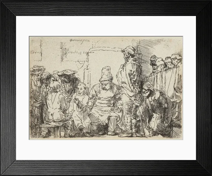 Framed Print : Christ Disputing with the Doctors, 1654. Creator: Rembrandt Harmensz van Rijn Framed Print : Christ Disputing with the Doctors, 1654. Creator: Rembrandt Harmensz van Rijn