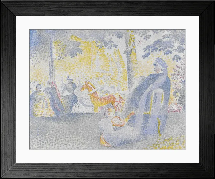 Framed Print : Aux Champs-Elysees (On the Champs-Elysees), 1898. Creators: Henri-Edmond Cross, Auguste Clot Framed Print : Aux Champs-Elysees (On the Champs-Elysees), 1898. Creators: Henri-Edmond Cross, Auguste Clot