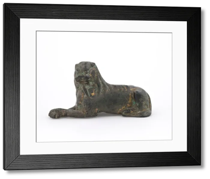 Framed Print : Lion figure, Tang dynasty. Creator: Unknown Framed Print : Lion figure, Tang dynasty. Creator: Unknown