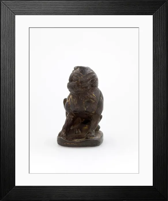 Framed Print : Seated lion, Tang dynasty. Creator: Unknown Framed Print : Seated lion, Tang dynasty. Creator: Unknown