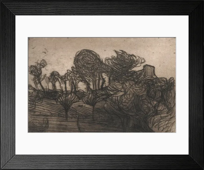 Framed Print : Arbres et Toit (Trees and Roof), 1893. Creator: Roderic O'Conor. Arbres et Toit (Trees and Roof), 1893. Creator: Roderic O'Conor Framed Print : Arbres et Toit (Trees and Roof), 1893. Creator: Roderic O'Conor. Arbres et Toit (Trees and Roof), 1893. Creator: Roderic O'Conor