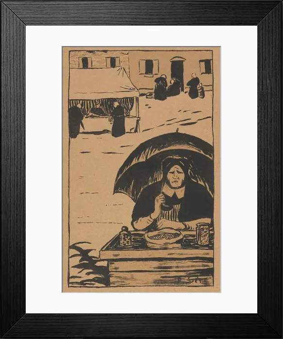 Framed Print : La Marchande ambulante (The Street Vendor), 1895. Creator: Paul Serusier Framed Print : La Marchande ambulante (The Street Vendor), 1895. Creator: Paul Serusier