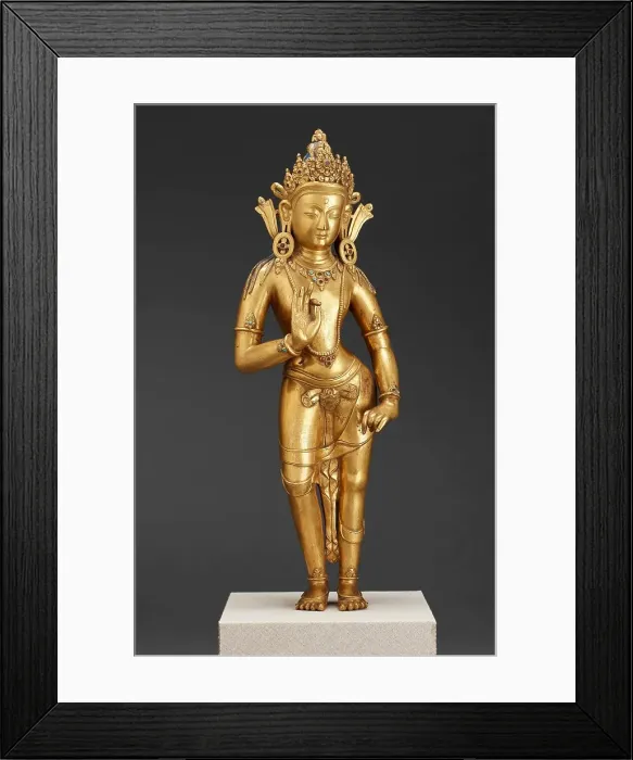Framed Print : Bodhisattva, about 1700. Creator: Unknown Framed Print : Bodhisattva, about 1700. Creator: Unknown