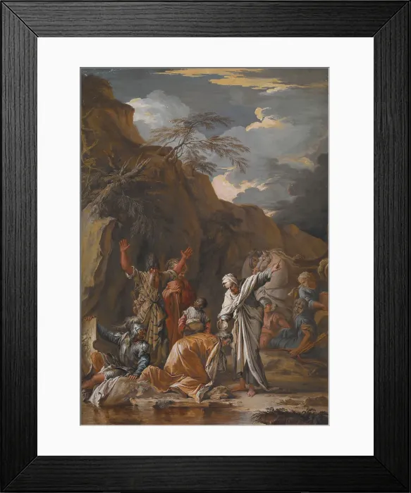 Framed Print : St. Philip Baptising the Eunuch, 1733. Creator: Joseph Goupy Framed Print : St. Philip Baptising the Eunuch, 1733. Creator: Joseph Goupy