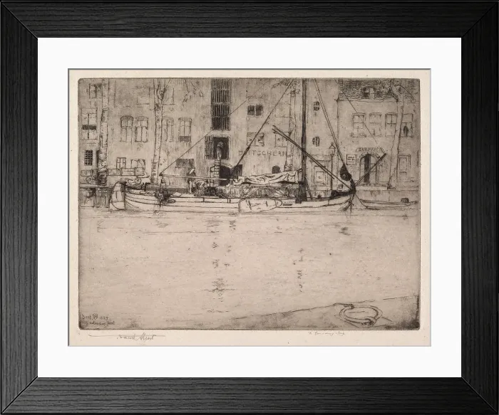 Framed Print : Unloading Peat, Dort, 1889. Creators: Frank Short, F. Goulding Framed Print : Unloading Peat, Dort, 1889. Creators: Frank Short, F. Goulding
