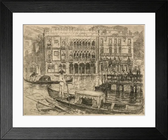 Framed Print : Ca D'oro, Venice, 1883. Creator: Frank Duveneck. Ca D'oro, Venice, 1883. Creator: Frank Duveneck Framed Print : Ca D'oro, Venice, 1883. Creator: Frank Duveneck. Ca D'oro, Venice, 1883. Creator: Frank Duveneck