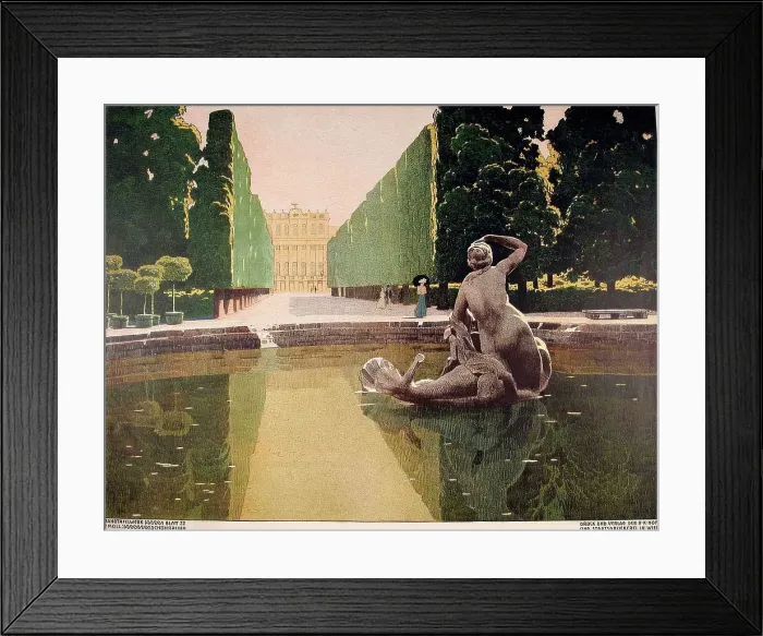 Framed Print : Schonbrunn Palace, about 1900. Creator: Carl Moll Framed Print : Schonbrunn Palace, about 1900. Creator: Carl Moll