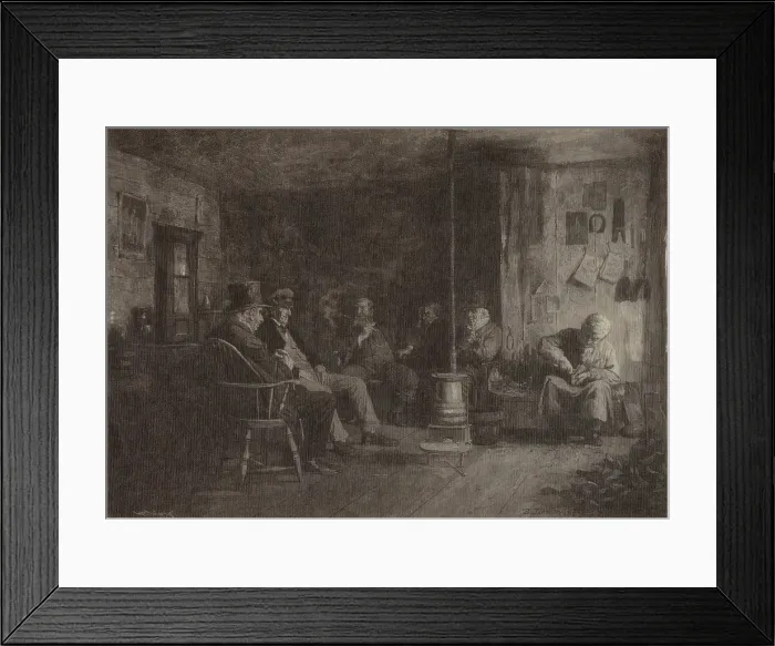 Framed Print : The Nantucket School of Philosophy, 1894. Creator: Eastman Johnson Framed Print : The Nantucket School of Philosophy, 1894. Creator: Eastman Johnson