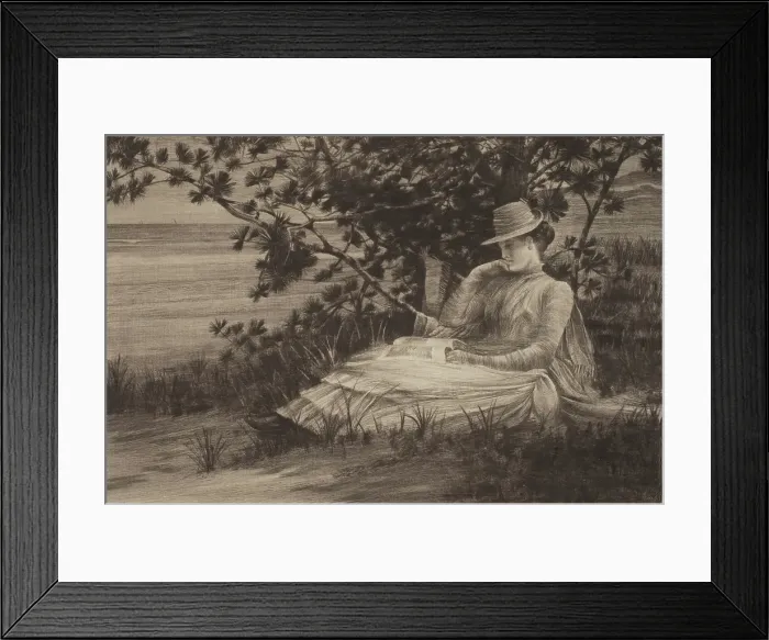 Framed Print : Reverie, 1888. Creator: William Harper Framed Print : Reverie, 1888. Creator: William Harper