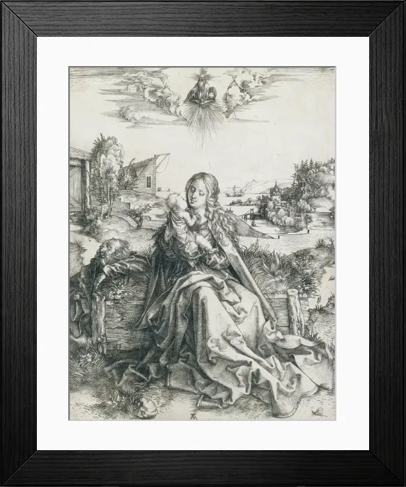 Framed Print : The Holy Family with the Dragonfly, about 1495. Creator: Albrecht Durer Framed Print : The Holy Family with the Dragonfly, about 1495. Creator: Albrecht Durer