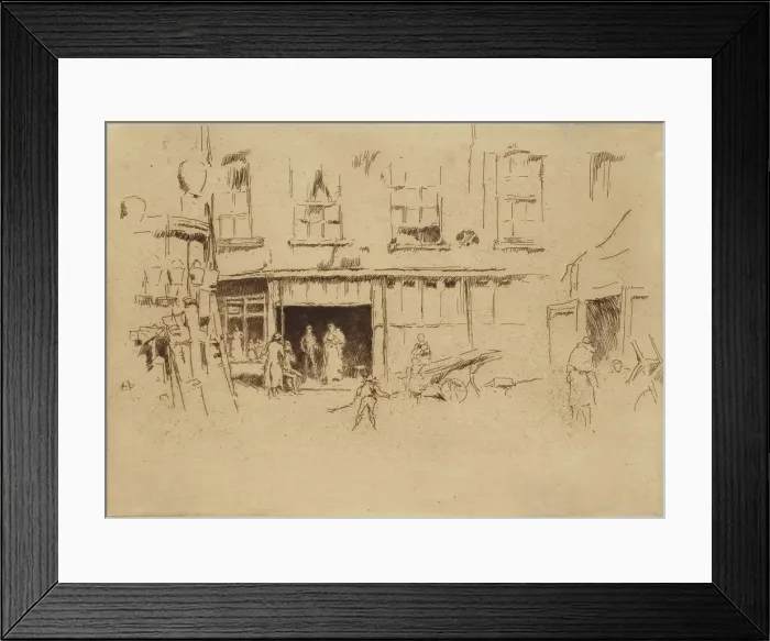 Framed Print : Little Court, 1886. Creator: James Abbott McNeill Whistler Framed Print : Little Court, 1886. Creator: James Abbott McNeill Whistler