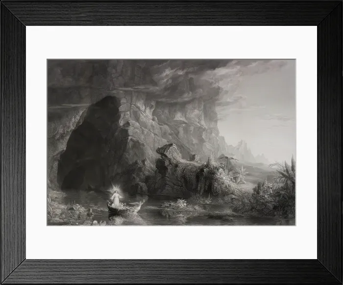 Framed Print : The Voyage of Life: Childhood, 1855. Creator: James Smillie Framed Print : The Voyage of Life: Childhood, 1855. Creator: James Smillie