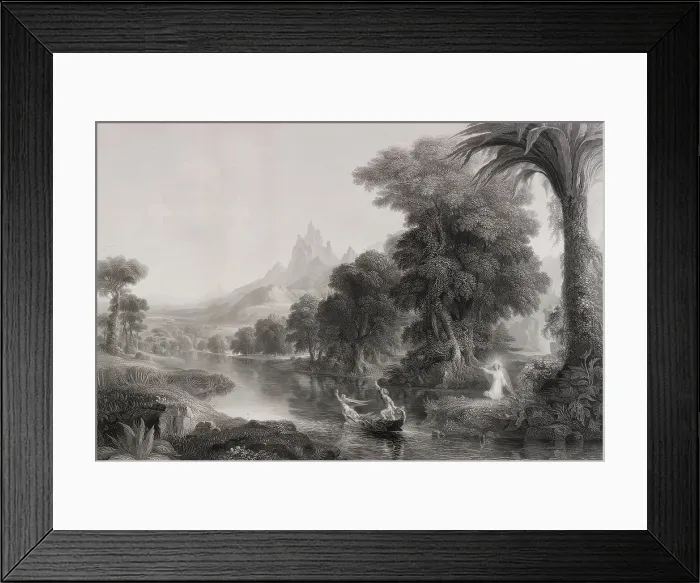 Framed Print : The Voyage of Life: Youth, 1853. Creator: James Smillie Framed Print : The Voyage of Life: Youth, 1853. Creator: James Smillie