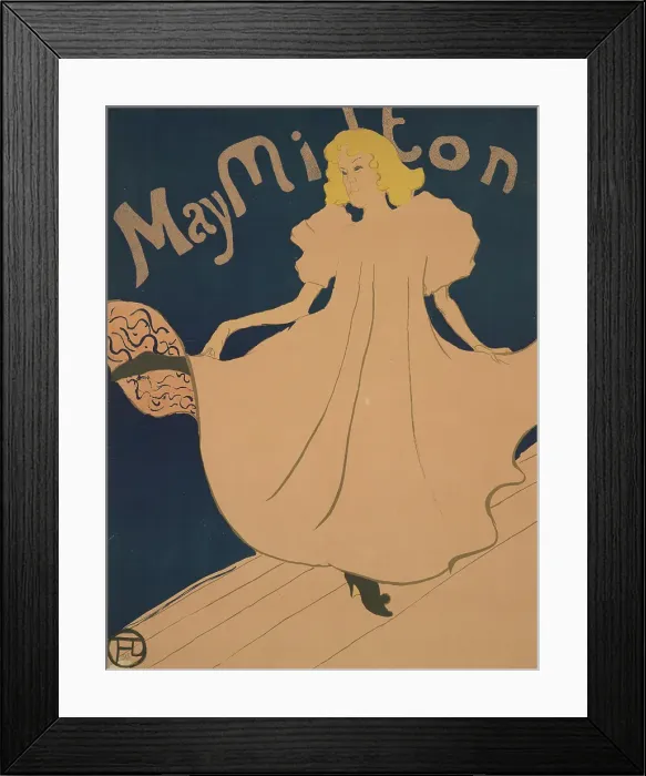 Framed Print : May Milton, 1895. Creator: Henri de Toulouse-Lautrec Framed Print : May Milton, 1895. Creator: Henri de Toulouse-Lautrec