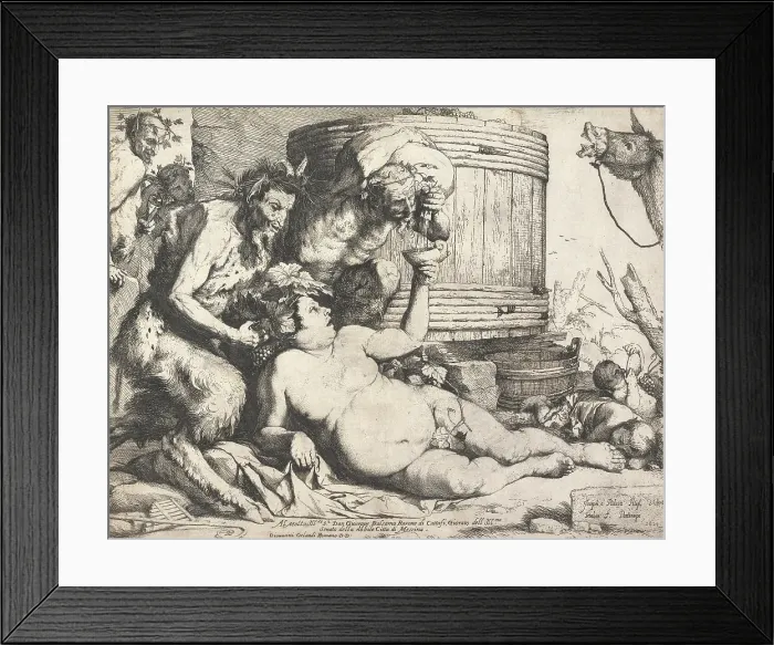Framed Print : Drunken Silenus, 1628. Creator: Jusepe de Ribera Framed Print : Drunken Silenus, 1628. Creator: Jusepe de Ribera