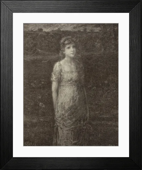 Framed Print : Winifred Dysart, 19th century. Creator: William Baxter Palmer Closson Framed Print : Winifred Dysart, 19th century. Creator: William Baxter Palmer Closson