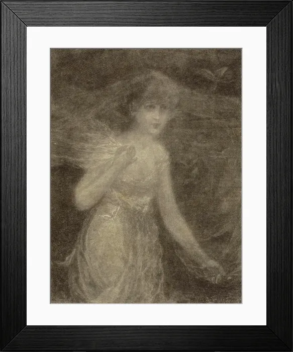 Framed Print : Psyche, 19th century. Creator: William Baxter Palmer Closson Framed Print : Psyche, 19th century. Creator: William Baxter Palmer Closson