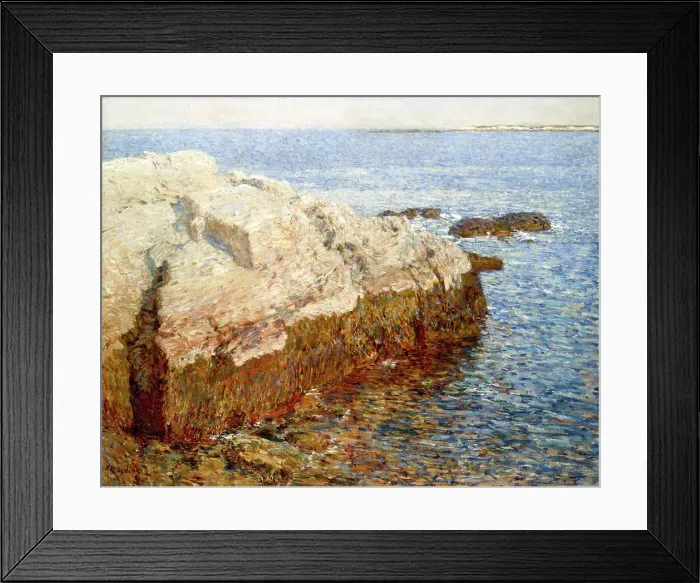 Framed Print : Cliff Rock - Appledore, 1903. Creator: Frederick Childe Hassam Framed Print : Cliff Rock - Appledore, 1903. Creator: Frederick Childe Hassam