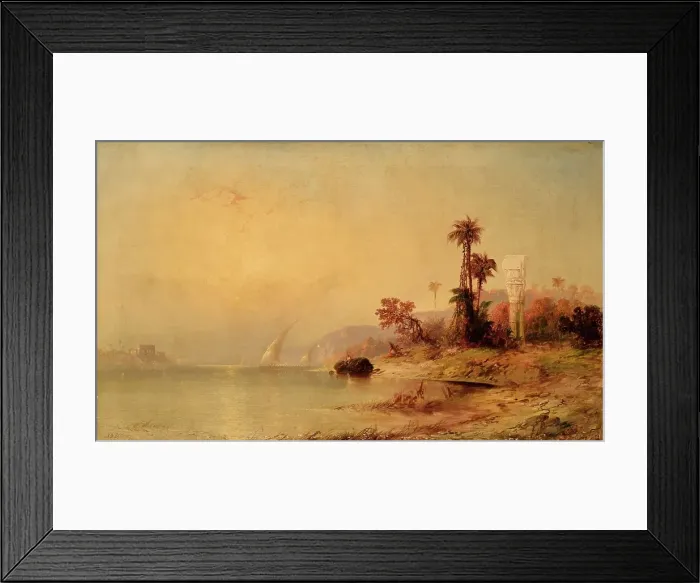 Framed Print : The Temple of Philae, 1873. Creator: Franklin D. Briscoe Framed Print : The Temple of Philae, 1873. Creator: Franklin D. Briscoe