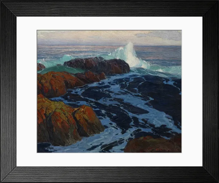 Framed Print : The Restless Sea, 1916. Creator: Edgar Alwin Payne Framed Print : The Restless Sea, 1916. Creator: Edgar Alwin Payne