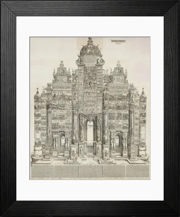 Framed Print : Triumphal Arch of Emperor Maximilian I, 1515-1517, printed 1799. Creators: Albrecht Durer, Albrecht Altdorfer, Hans Springinklee, Wolf Traut Framed Print : Triumphal Arch of Emperor Maximilian I, 1515-1517, printed 1799. Creators: Albrecht Durer, Albrecht Altdorfer, Hans Springinklee, Wolf Traut