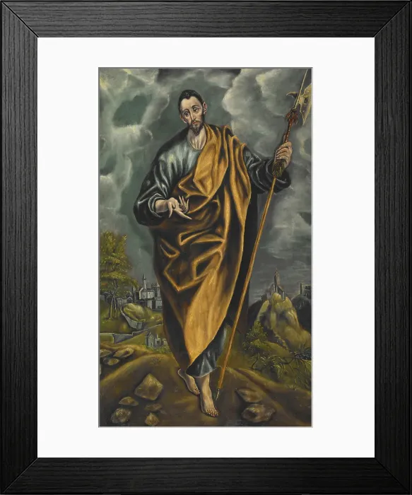 Framed Print : St Judas Thaddaeus or St Thomas, 1600s. Creator: El Greco Framed Print : St Judas Thaddaeus or St Thomas, 1600s. Creator: El Greco