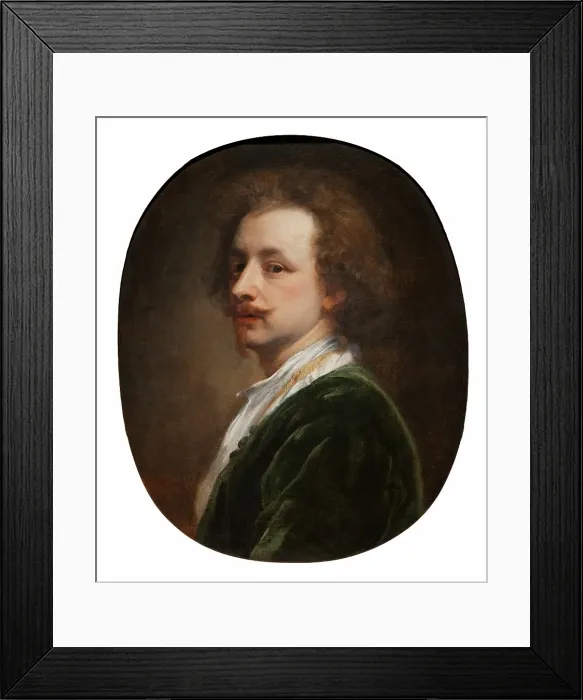 Framed Print : Portrait of the Artist, probably early 1700s. Creator: Follower of Anthony van Dyck Framed Print : Portrait of the Artist, probably early 1700s. Creator: Follower of Anthony van Dyck