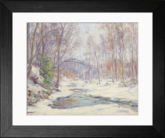 Framed Print : A Winter Morning, about 1912. Creator: Frank Townsend Hutchens Framed Print : A Winter Morning, about 1912. Creator: Frank Townsend Hutchens