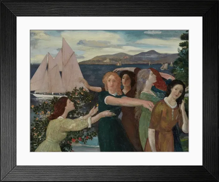 Framed Print : Across the Harbor, 1908. Creator: Arthur Davies Framed Print : Across the Harbor, 1908. Creator: Arthur Davies