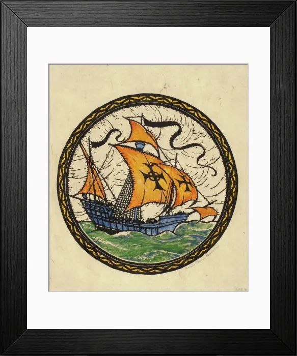 Framed Print : Columbus Caraval, Santa Maria, 1492, c1900-1932. Creator: Harold Haven Brown. Columbus Caraval, Santa Maria, 1492, c1900-1932. Creator: Harold Haven Brown Framed Print : Columbus Caraval, Santa Maria, 1492, c1900-1932. Creator: Harold Haven Brown. Columbus Caraval, Santa Maria, 1492, c1900-1932. Creator: Harold Haven Brown