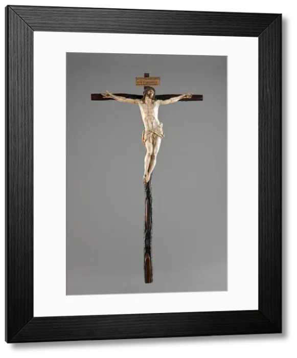 Framed Print : Crucifix, 1599. Creator: Gaspar Nunez Delgado Framed Print : Crucifix, 1599. Creator: Gaspar Nunez Delgado