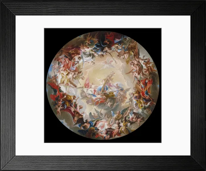 Framed Print : Glorification of the Cross, about 1718. Creator: Carlo Innocenzo Carlone Framed Print : Glorification of the Cross, about 1718. Creator: Carlo Innocenzo Carlone
