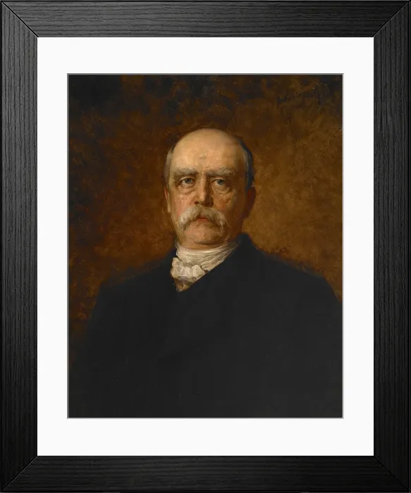 Framed Print : Portrait of Otto Eduard Leopold von Bismarck, 19th century. Creator: Franz von Lenbach Framed Print : Portrait of Otto Eduard Leopold von Bismarck, 19th century. Creator: Franz von Lenbach